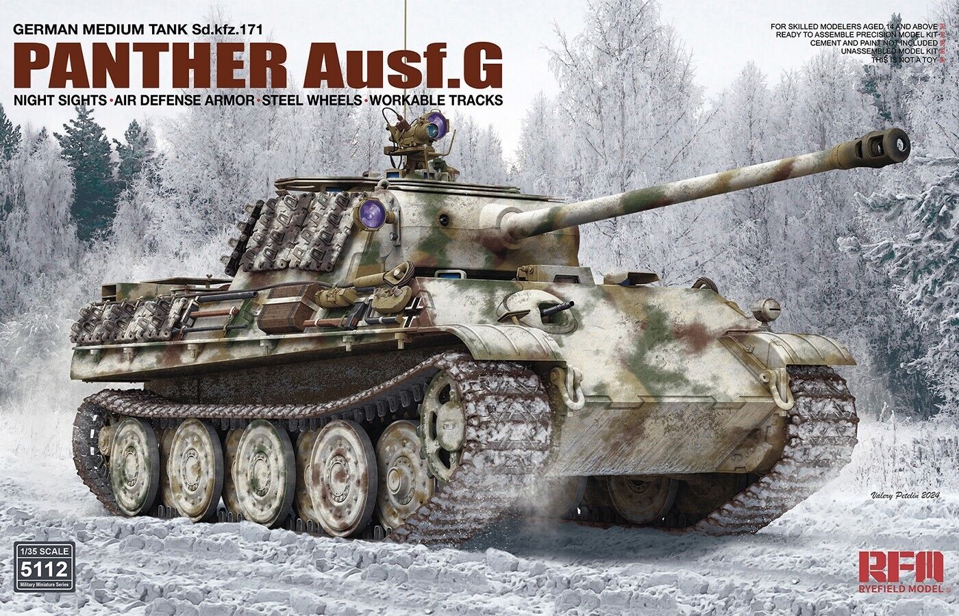 5112	Rye Field Model: Panther Ausf. G w/ Night Sights, Air Defense Armor, Steel