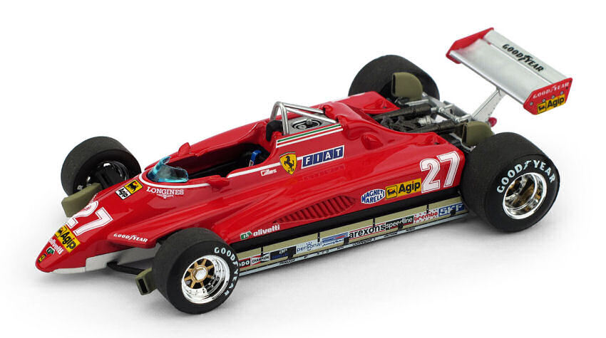 Ferrari 126 C2 G. Villeneuve 1982 #27 Brazil GP Limited 250 pcs 1:43 Model R593