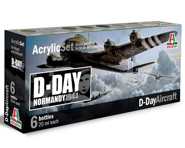 D-DAY Aircraft (6 pz x 20 ml) ITA445AP - italeri modellismo