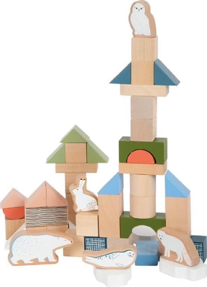 small foot Wooden Building Arctic, made of FSC 100%-certified wood, 50 blocks, f
