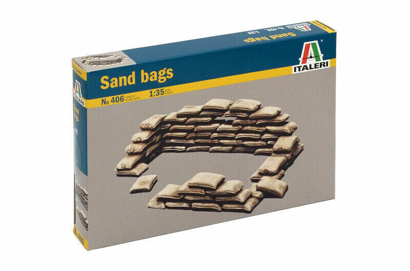 ITALERI 1:35 KIT ACCESSORI DIORAMA MILITARE SACCHI DI SABBIA  SAND BAGS  ART 406