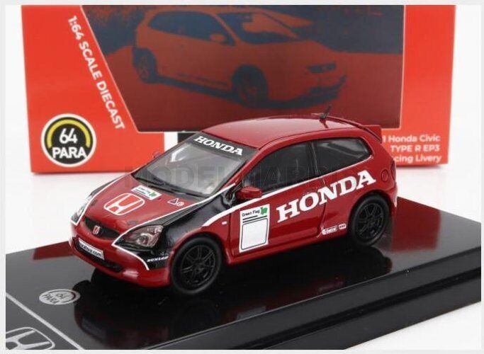 PARAGON-MODELS PA-65349-R HONDA - CIVIC TYPE R EP3 BTCC HONDA RACING LIVERY 2001