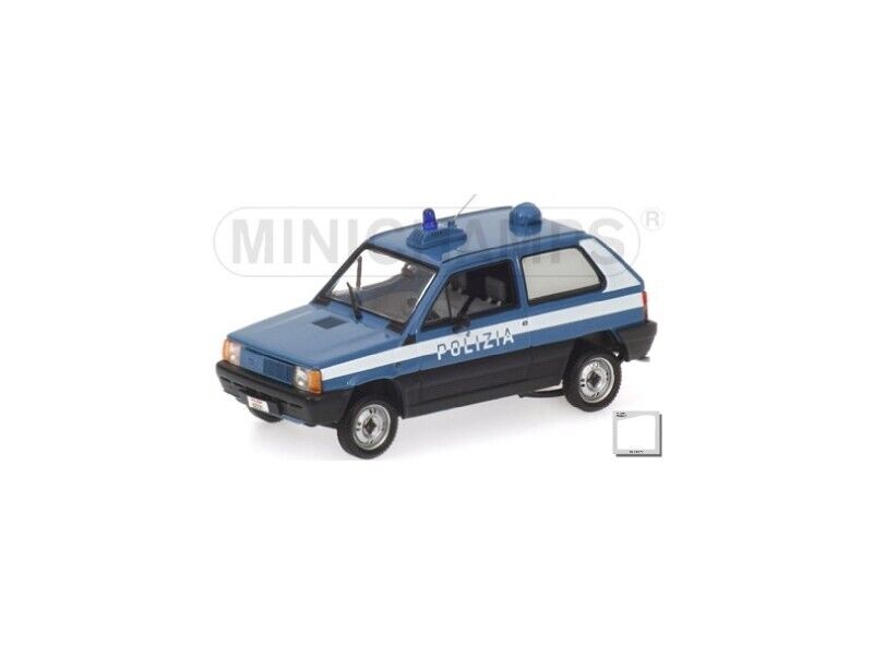 MODELLINO FIAT PANDA 1980 POLIZIA ITALIANA IN METALLO MINICHAMPS