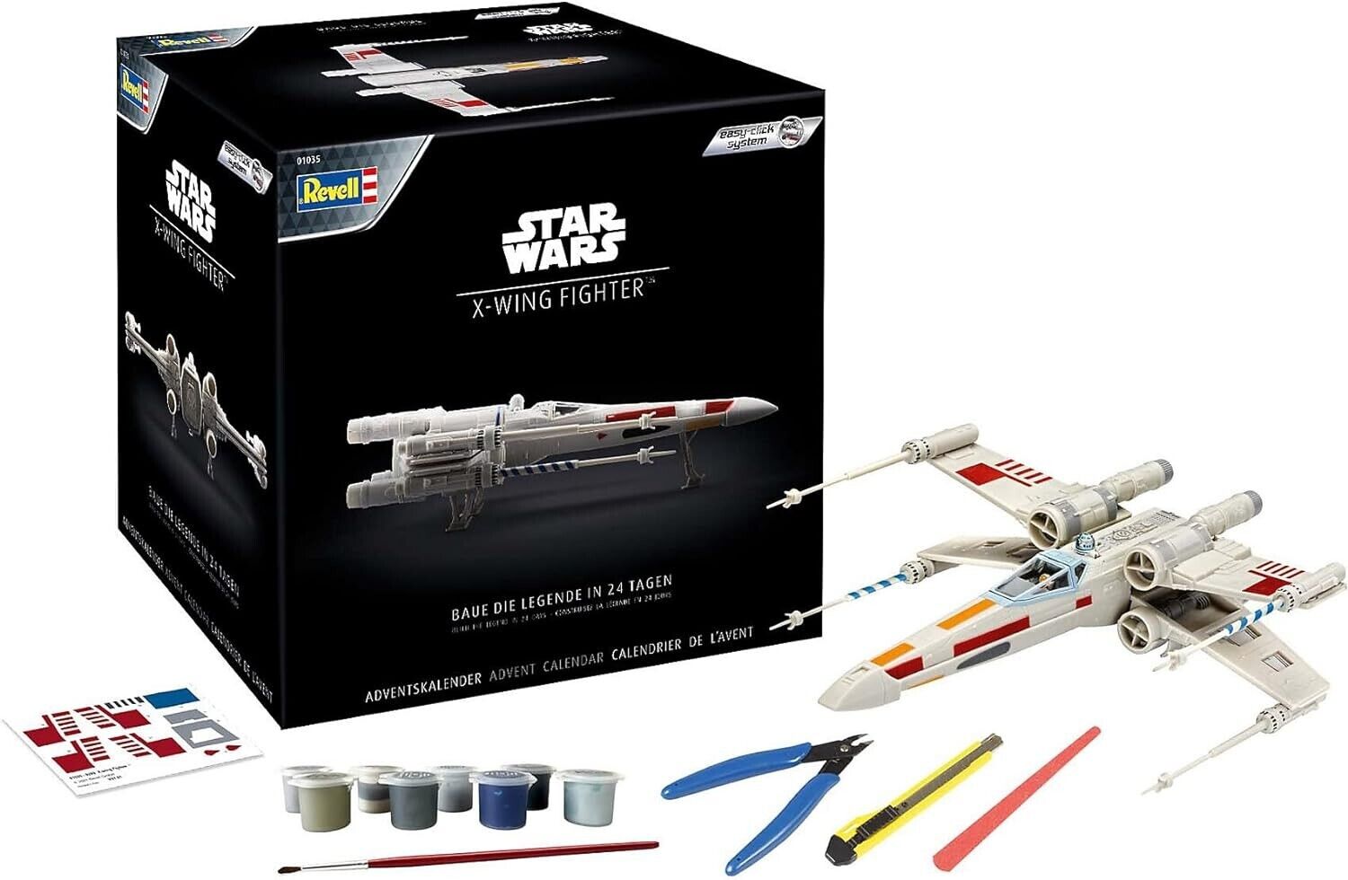 REVELL - Advent Calendar 1/57 Star Wars X-Wing Fighter (Easy-Click System)