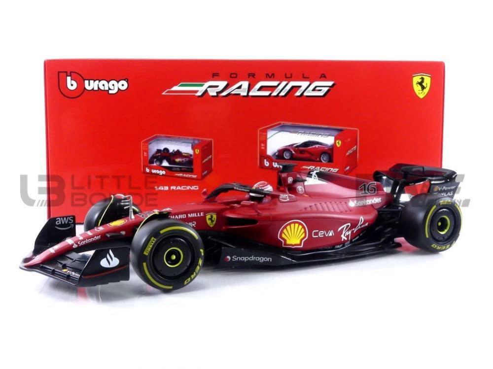 Modellismo - Bburago: Ferrari F1-75 (2022) (with Helmet) #16 (leclerc) 1:18