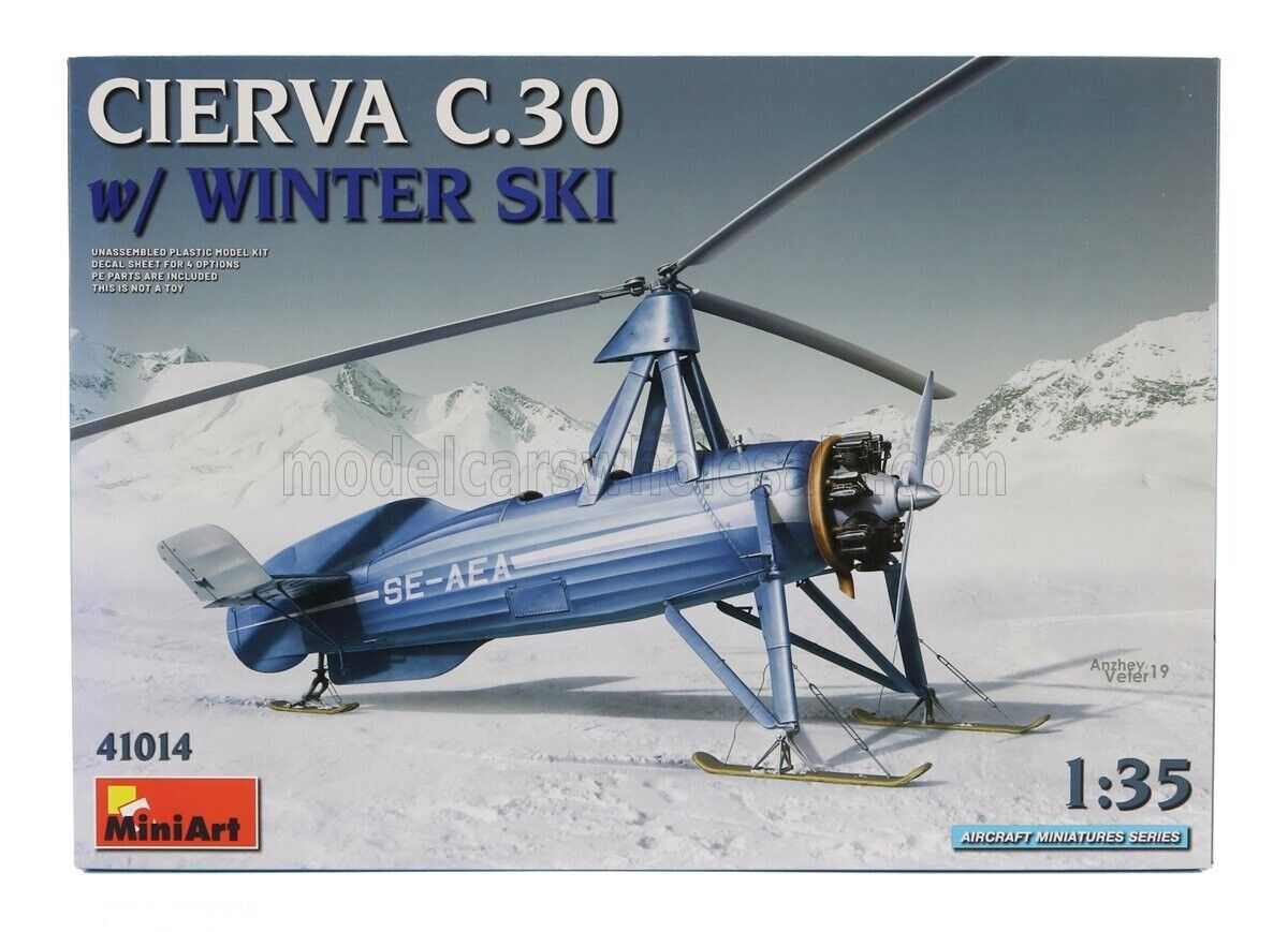 AVRO - CIERVA C.30 SE-AEA AIRPLANE WINTER SKI 1933 - /