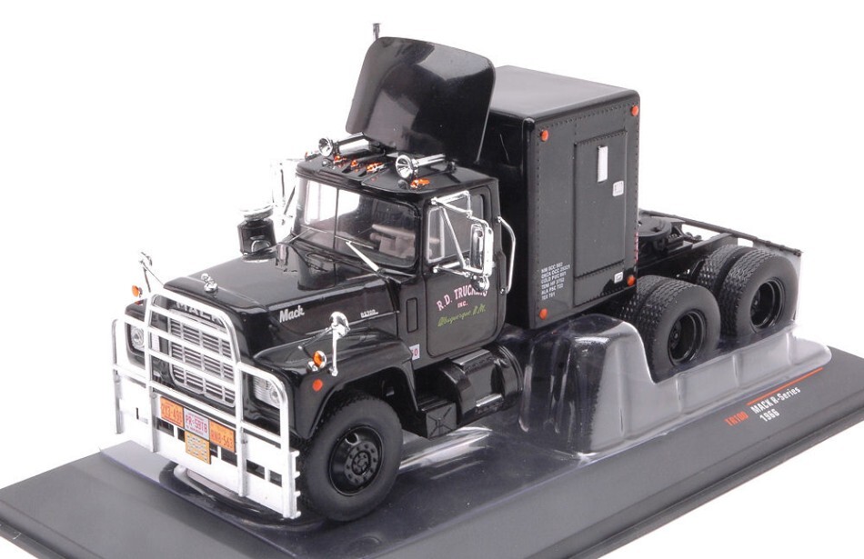 Ixo Model MACK R-SERIES 1966 BLACK WITH REAR CABINE 1:43