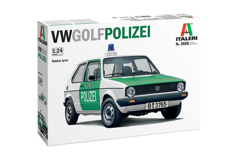VW Golf Polizei Italeri  3666 skala 1/24