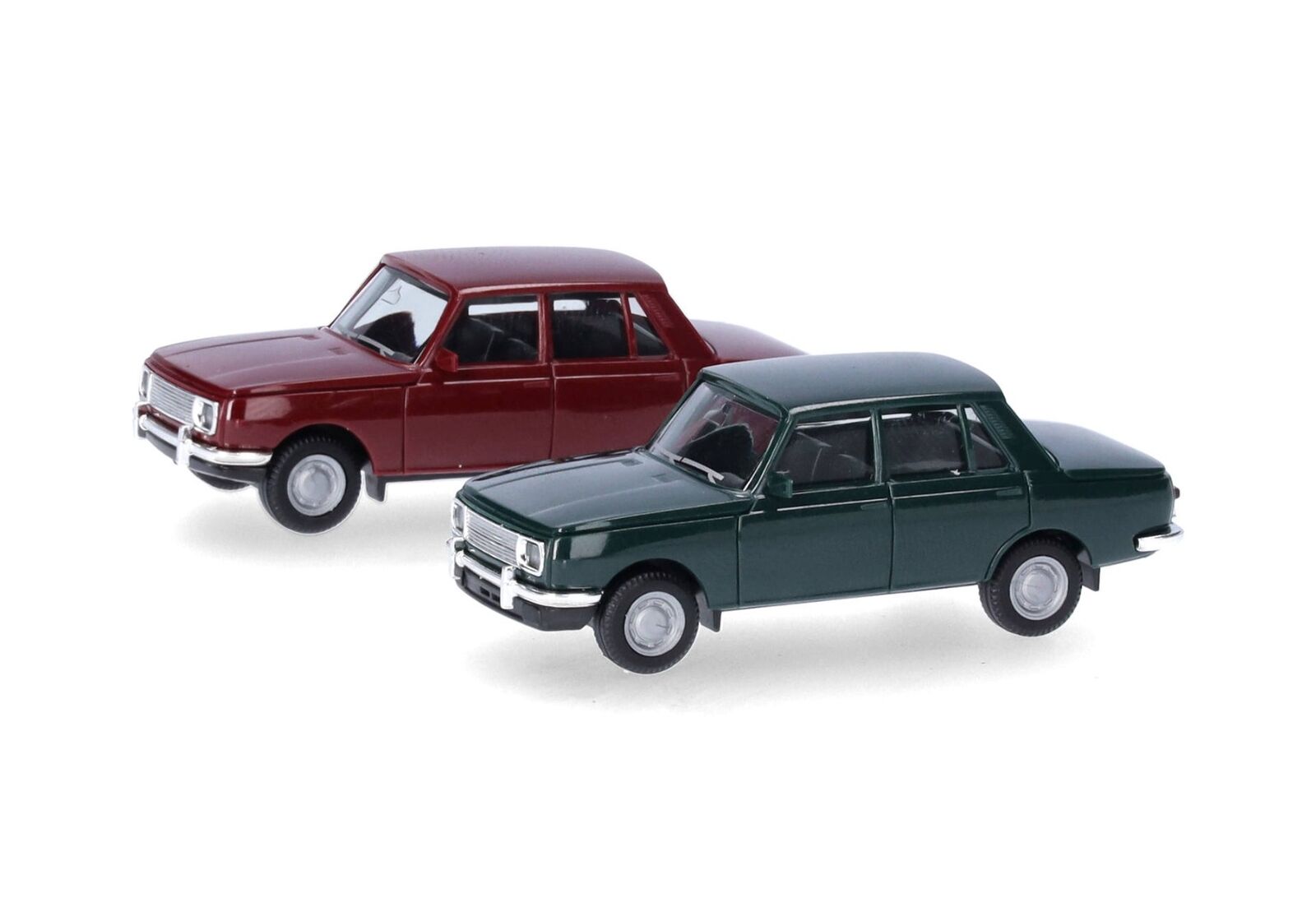 HERPA - 2 WARTBURG 353 '66 Verde e Rosso - In Kit - 1/87 - HER013918-002