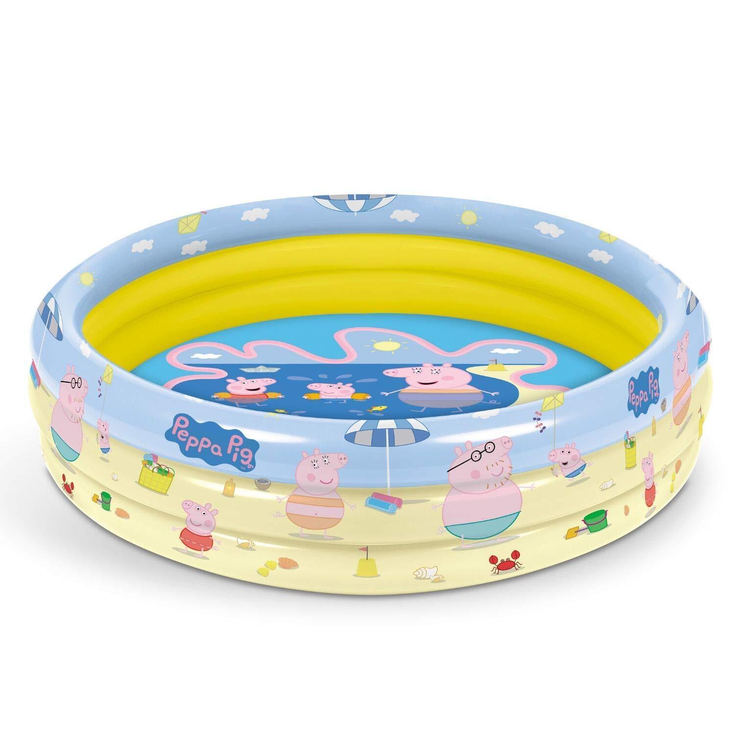 Mondo Toys – Peppa Wutz   3 Rings Pool – aufblasbarer Pool für Kinder – Durchmes