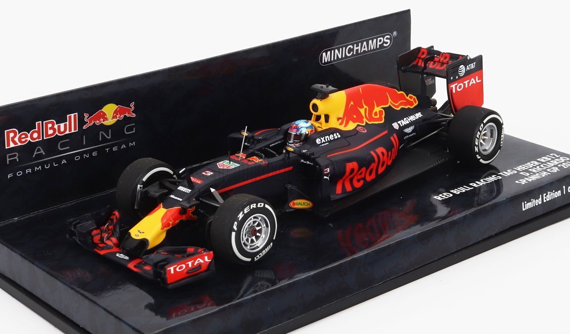 1/43 MINICHAMPS - RED BULL - F1  RB12 TAG HEUER N 3 4th SPAIN GP 2016 417160303