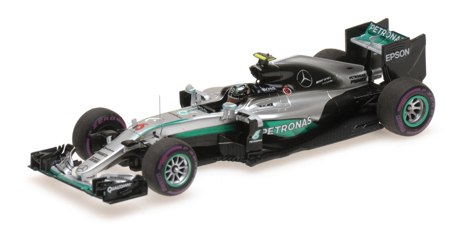 Minichamps MERCEDES AMG W07 HYBRID NICO ROSBERG MONACO GP WORLD CHAMPION 2016