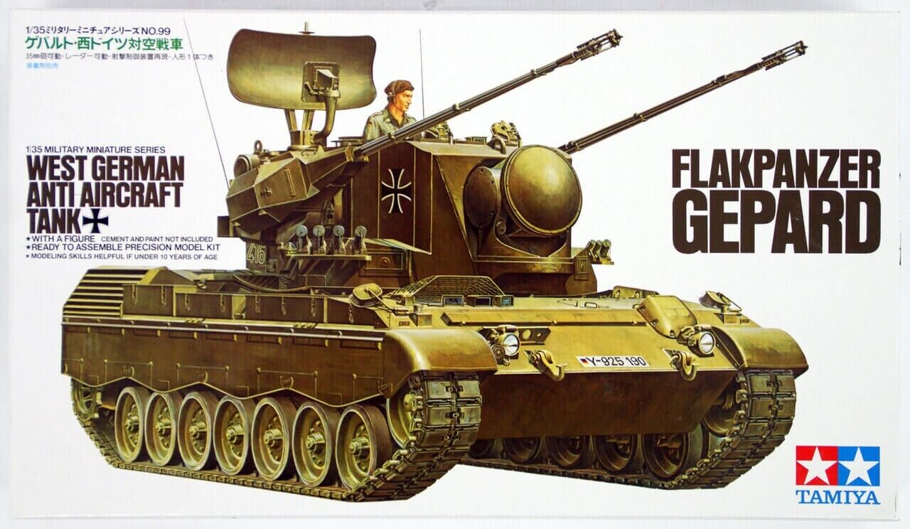 Tamiya 35099 - West Tedesco Flakpanzer Gepard 1/35 Scala Kit Tracciabile 48 Post