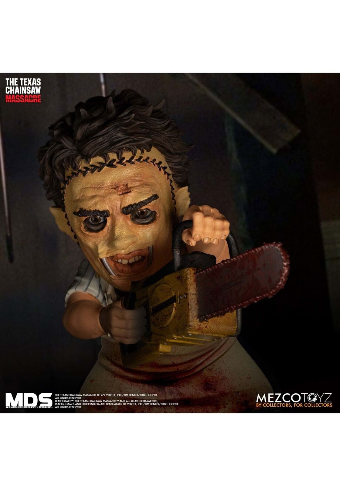Mezco Designers Series - MDS The Texas Chainsaw Massacre (1974): Piel, Multicolo