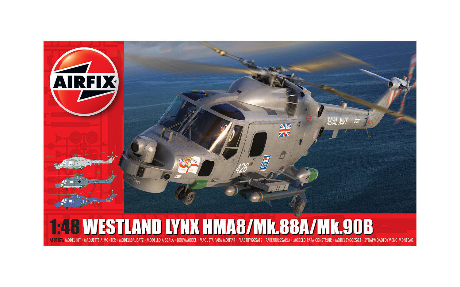 AIRFIX 1:48 KIT ELICOTTERO WESTLAND LYNX  HMA8/ Mk.88A  /Mk.90B   A10107A 10107A