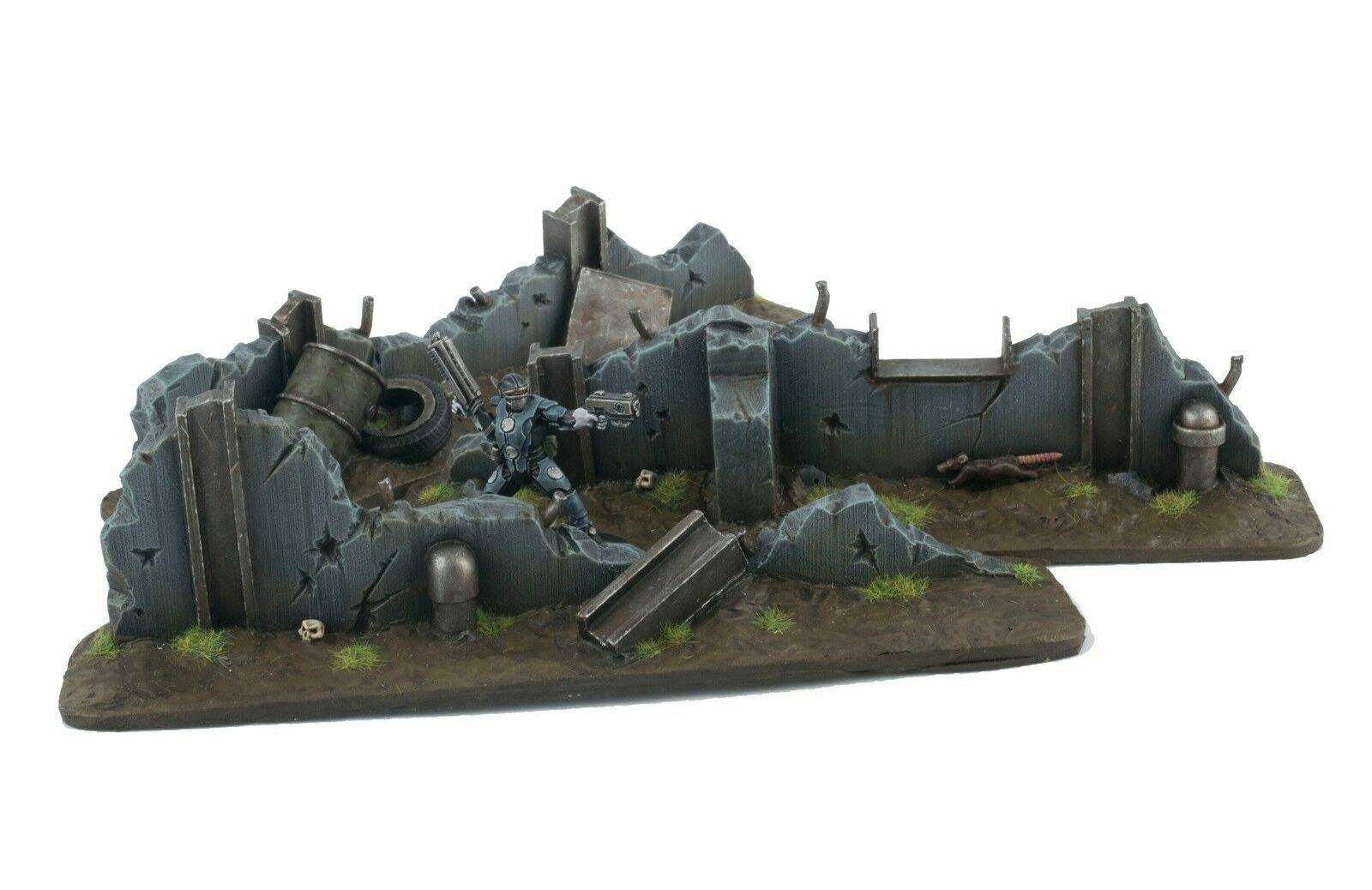 WWG War-Torn City Barricate Difensive – 28mm Wargame Terrain Modellismo