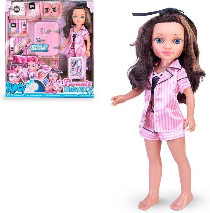 Nancy Beauty Fridge Bambola con accessori Trucco e Frigorifero +3 anni