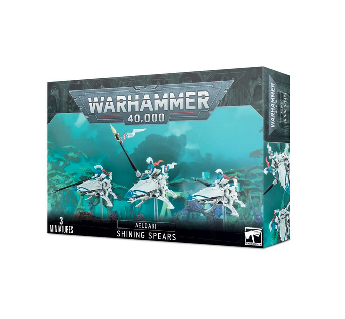 SHINING SPEARS lance fulgenti AELDARI set di 3 miniature WARHAMMER 40K games wor