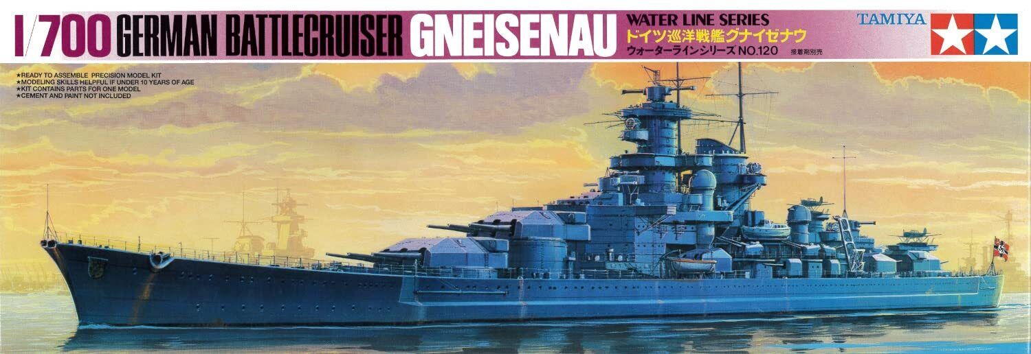 TAMIYA Modelli Gneisenau Battleship