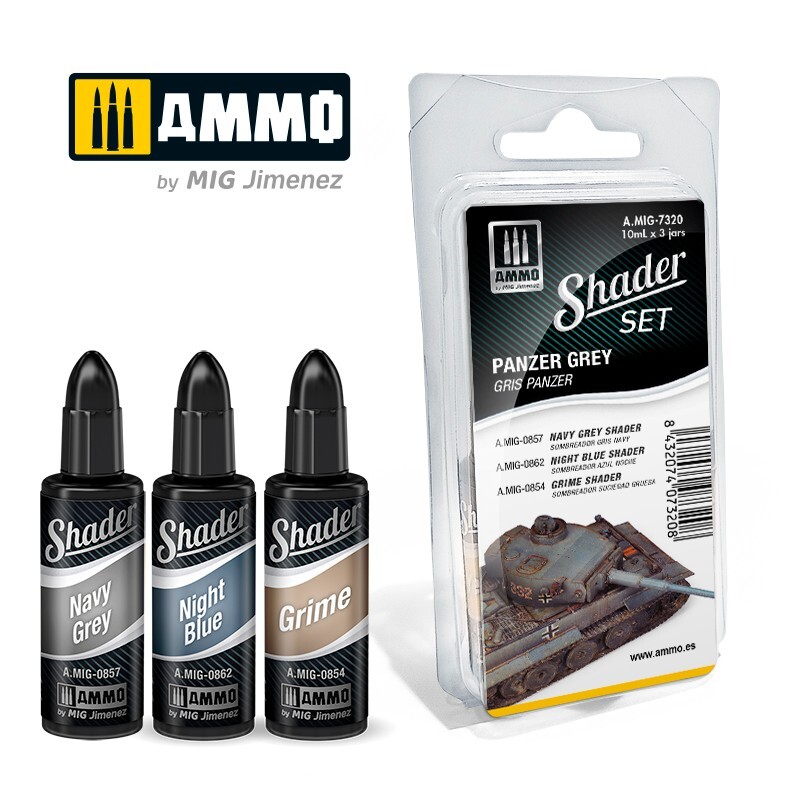 AMIG7320	SHADER Set Panzer Grey