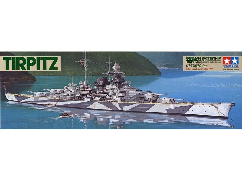 TAMIYA 1/350 NAVE DA BATTAGLIA TIRPITZ SCATOLA DI MONTAGGIO