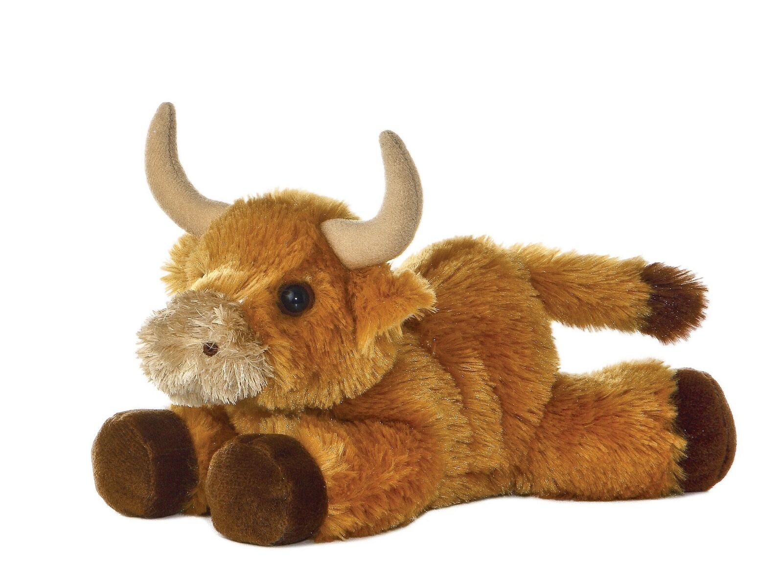 Aurora Mini Flopsie Toro Bull Highland Cow Scottish Peluche Toy