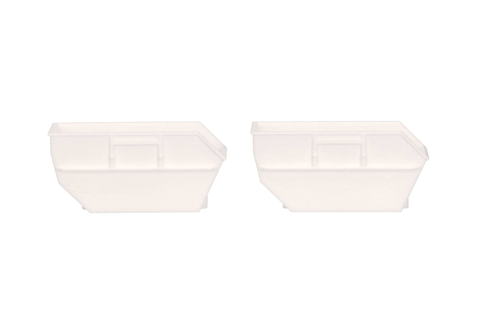 HERPA, 2 Contenitori per rifiuti 15m3 Bianco, 1/87,  HER054607