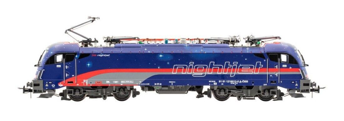 Jägerndorfer 29350 1216 012-5 / E190 012  ÖBB Nightjet livrea blu fasce rosso
