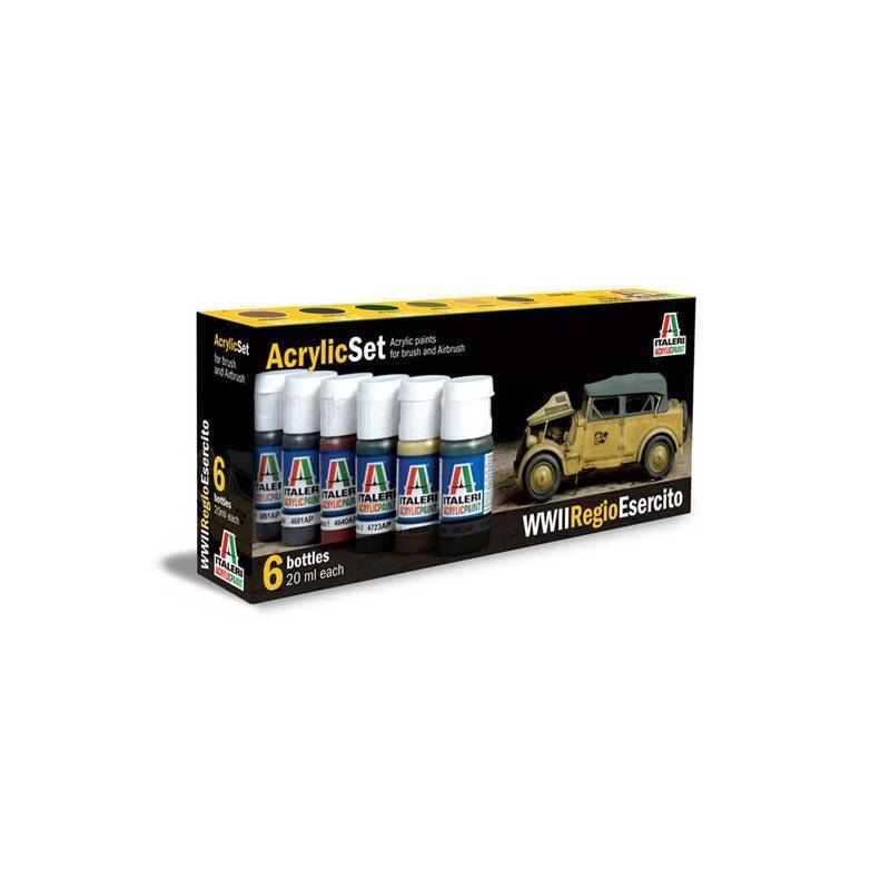Set Dipinti Esercito Italiano ITALERI 441 Modellino Char Promo