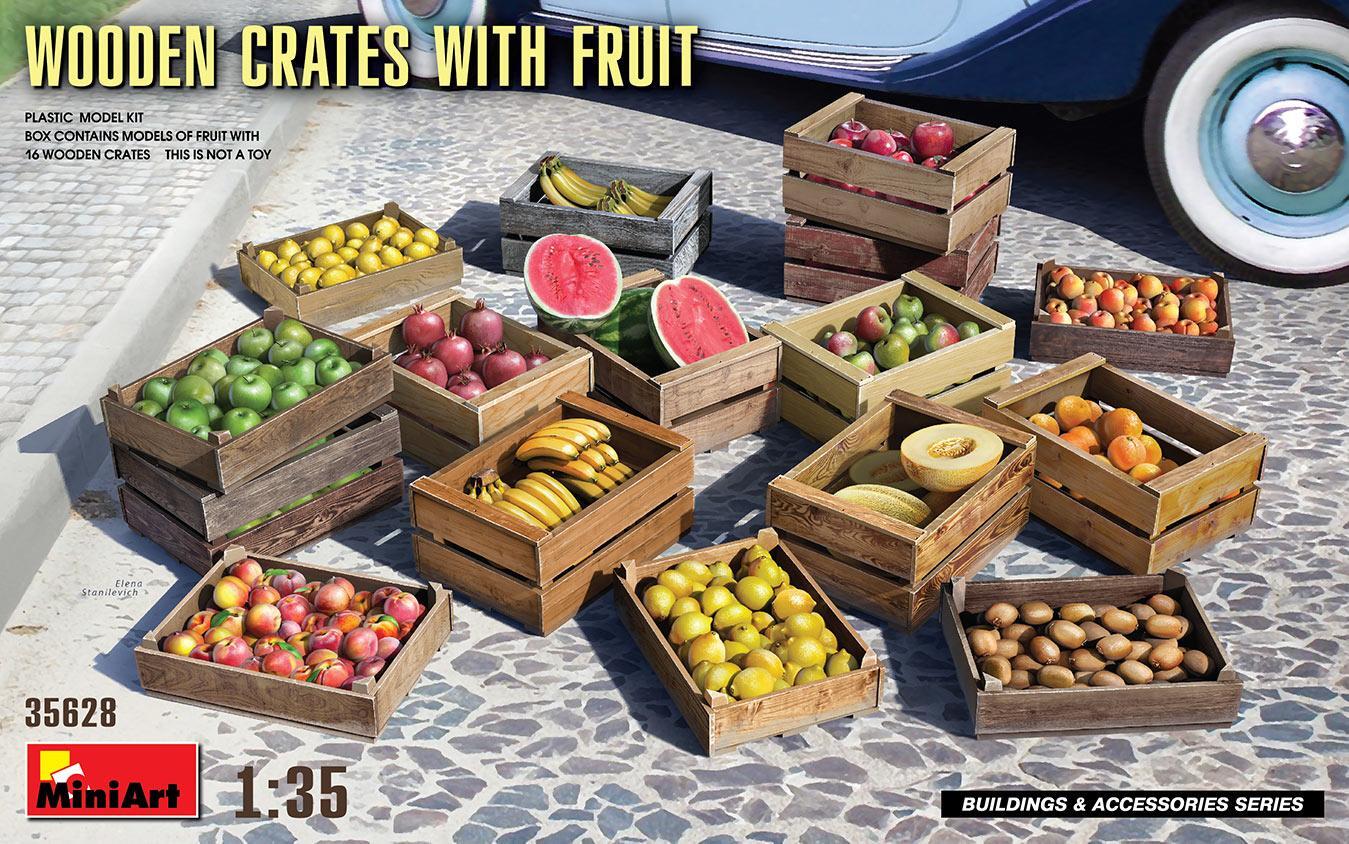 1:35 MINIART Wooden Crates With Fruit Kit MA35628