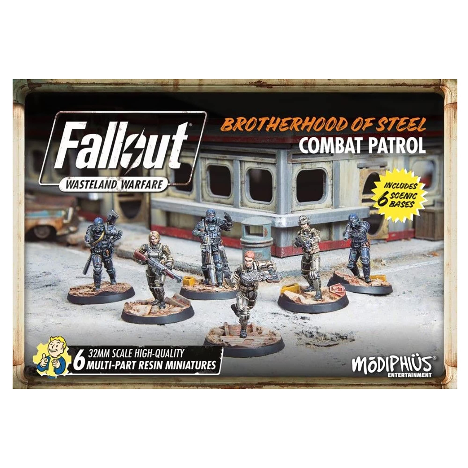 Fallout Wasteland Warfare: Brotherhood of Steel - Combat Patrol - 6 Miniature, U