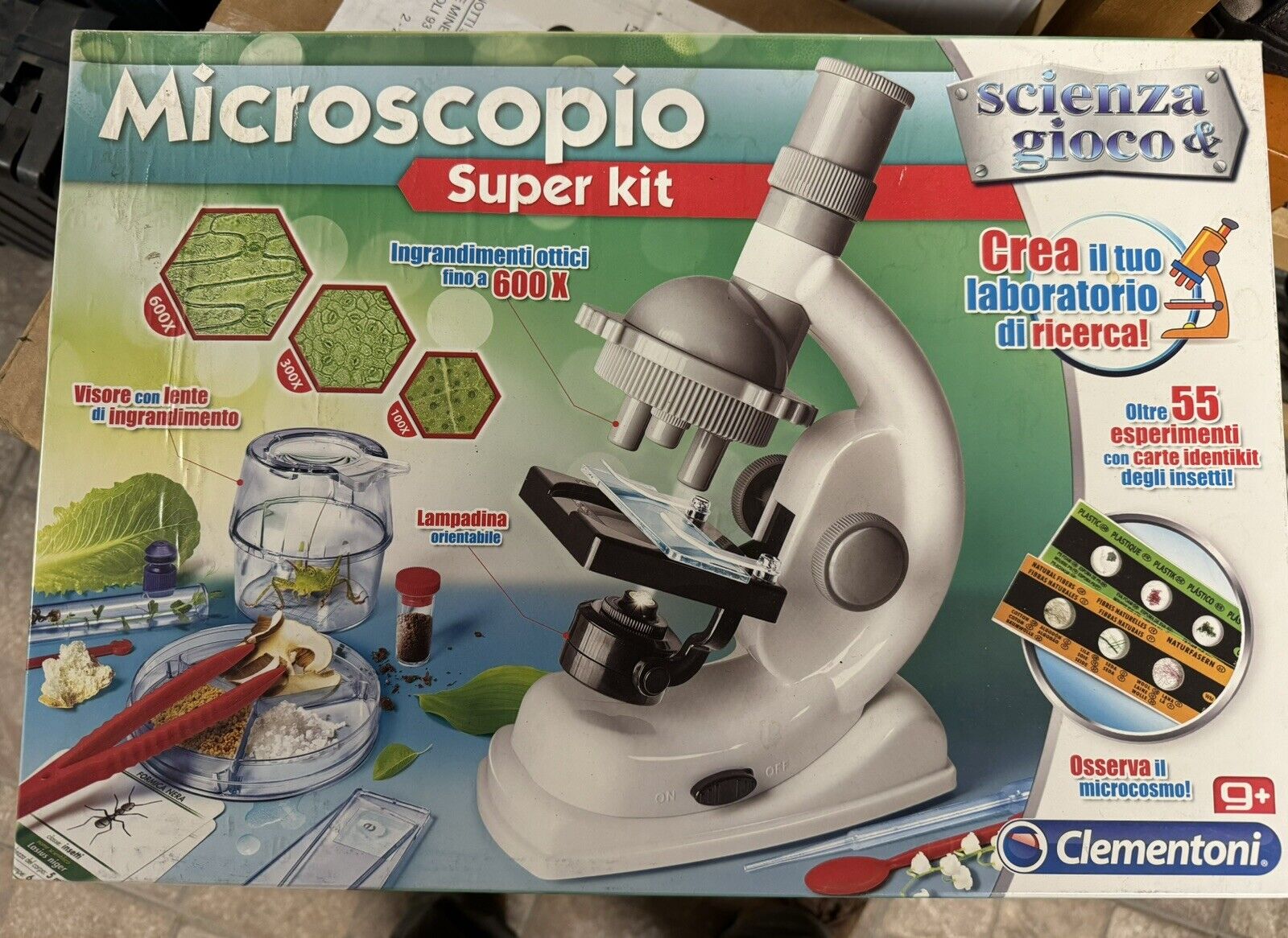 Microscopio Super Kit cod. 13967 - Aperto, Mai Usato, Completo!!! Clementoni