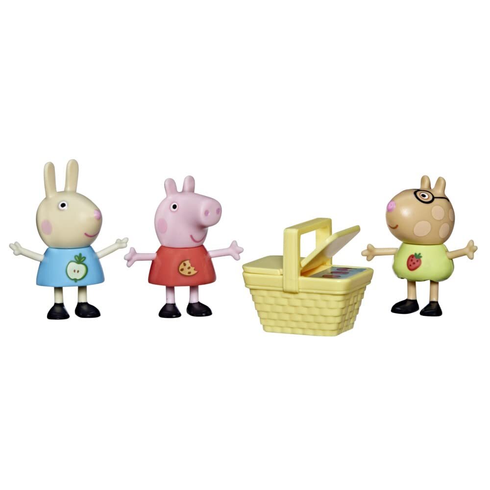 Peppa Pig Peppa's Picnic Fun Themed Preschool Toy, Includes 3 Figures and 1 Acce