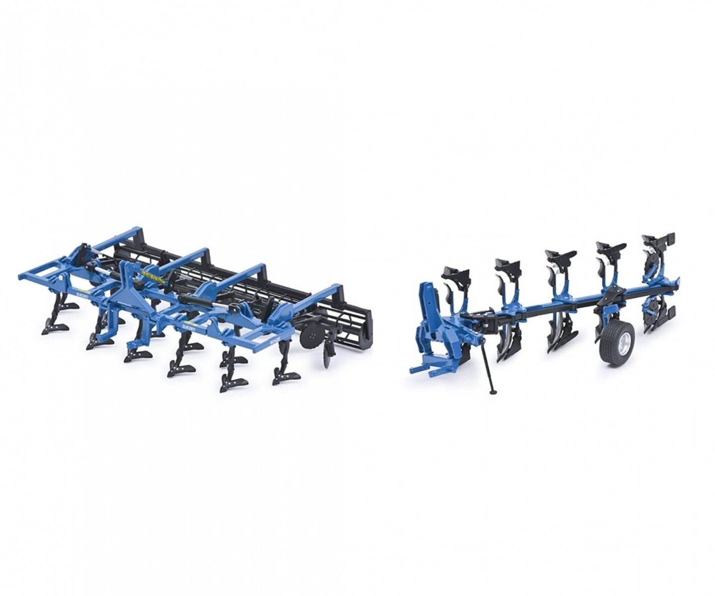 SCHUCO, Aratro RABE Super Albatros e coltivatore di stoppie GRUBBER GH 5000, ...