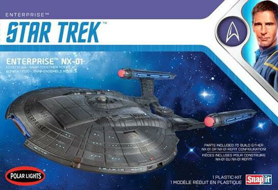 Polar Lights Star Trek NX-01 Enterprise (Scatto) 1/1000 Kit Modello POL966