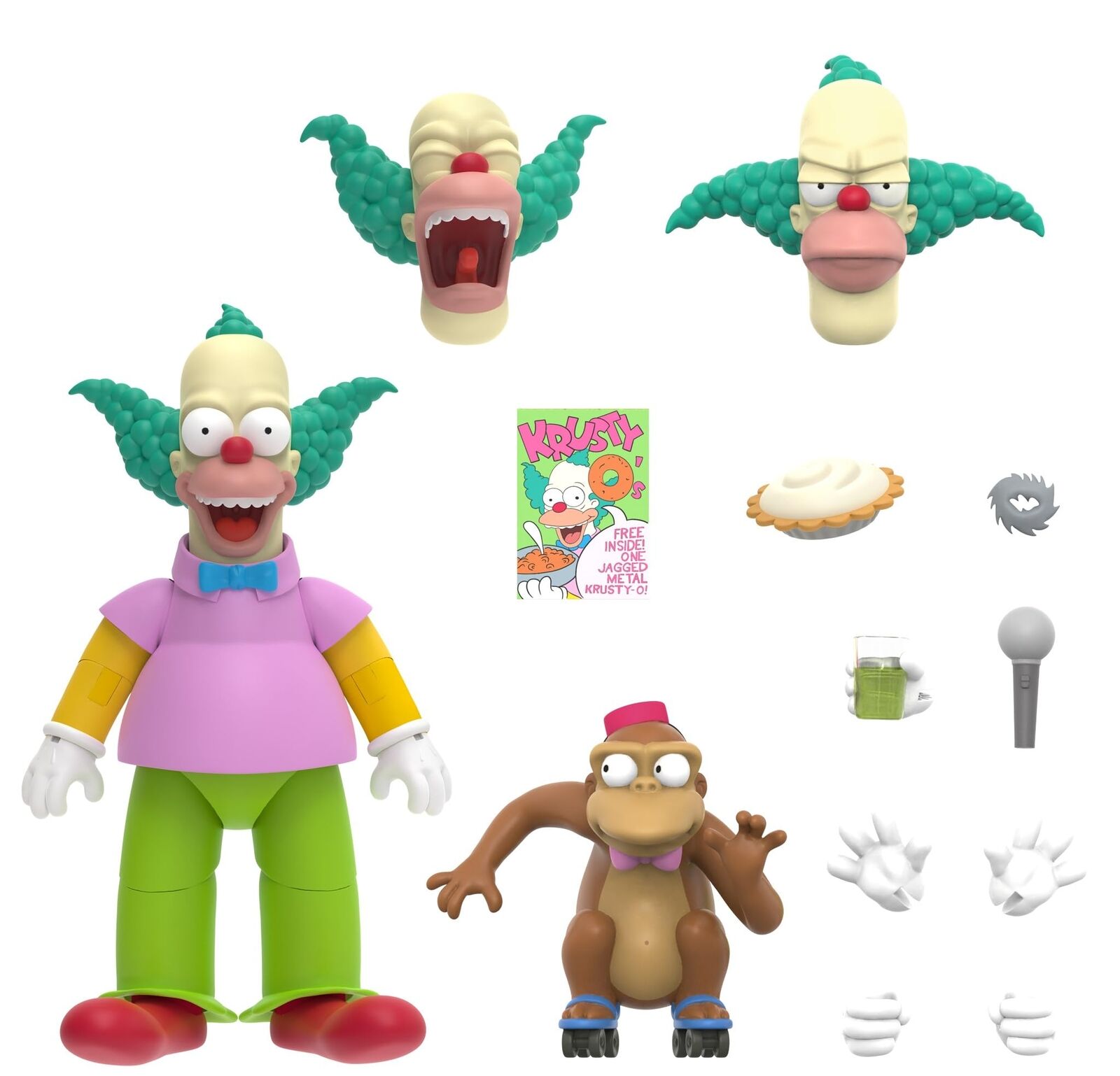 Super7 Ultimates The Simpsons Krusty The Clown - 7" The Simpsons Action Figure w