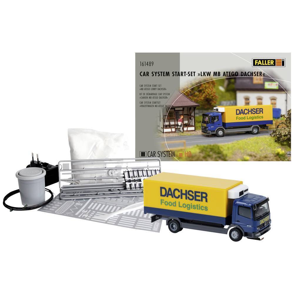 Faller 161489 Start-Set LKW MB Atego Dachser Car System H0 Veicolo