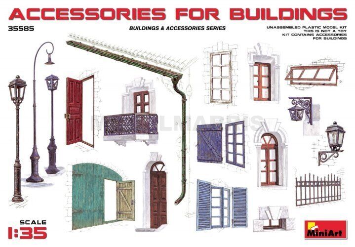 MINI ART 35585 1/35 Accessories for Buildings