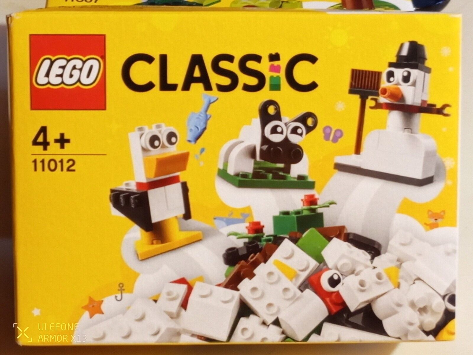 LEGO 11012 STARTER SET BIANCO LEGO CLASSIC IN SCATOLA 60 PEZZI 3 SOGGETTI