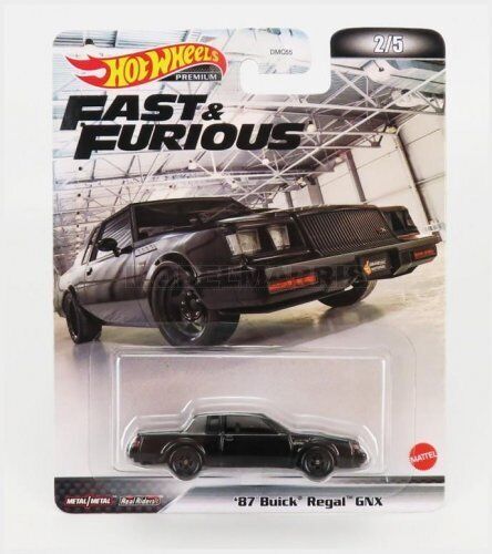 MATTEL HOT WHEELS HCP16 BUICK - REGAL GNX 1987 - FAST & FURIOUS - BLACK - 1/64