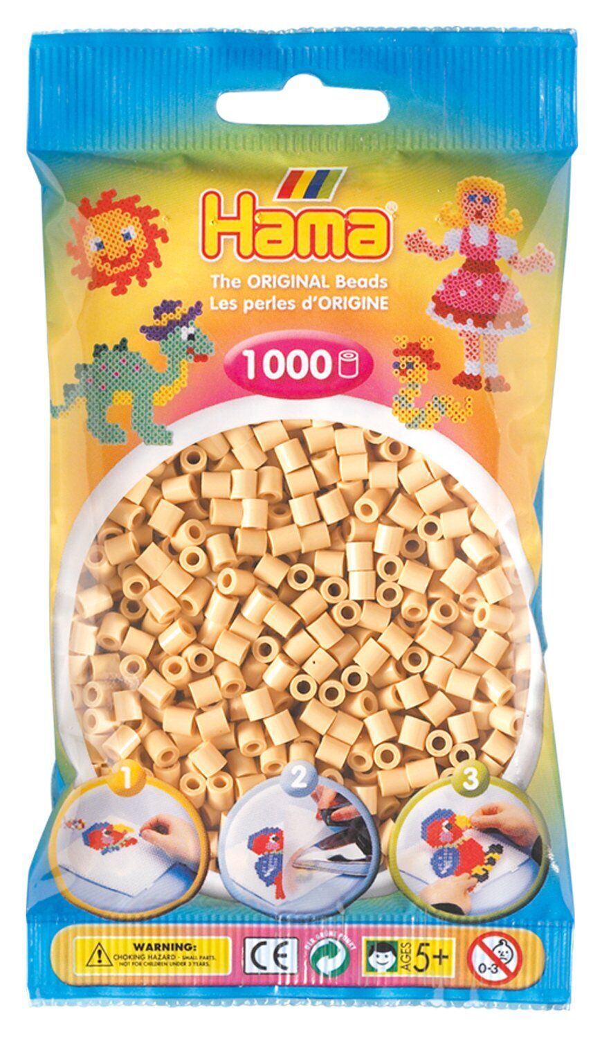 Hama Beads - Beige (1000 Midi Beads)