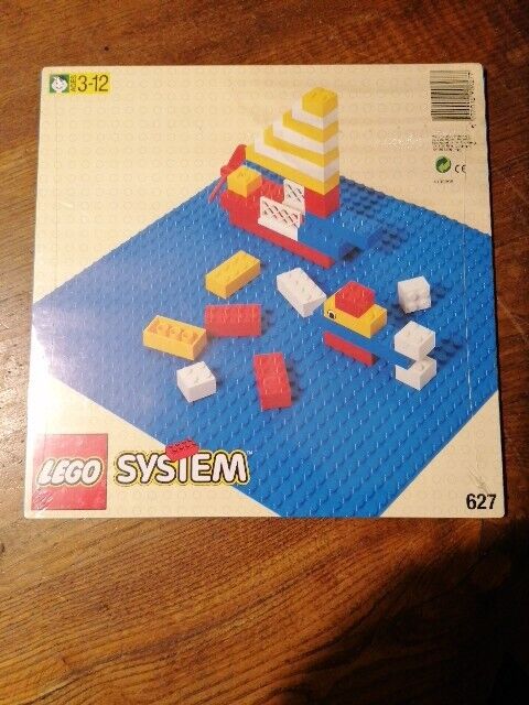 Lego 627 Building Plate Blue  New Sealed