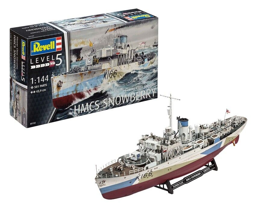 Revell 05132 Hmcs Snowberry Fiore Classe Modello Plastica Kit - 1/144 Scala T48