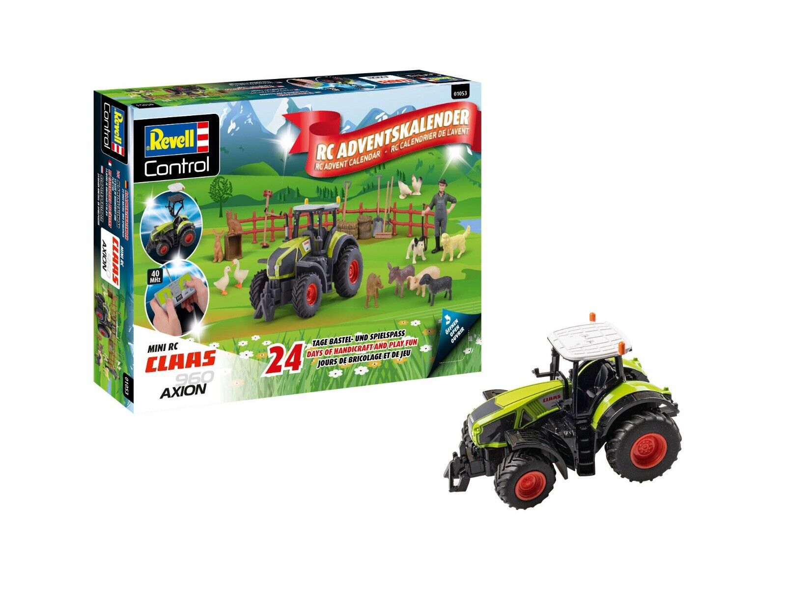REVELL, Calendario dell'Avvento Trattore radiocomandato CLAAS Axion 960 da as...