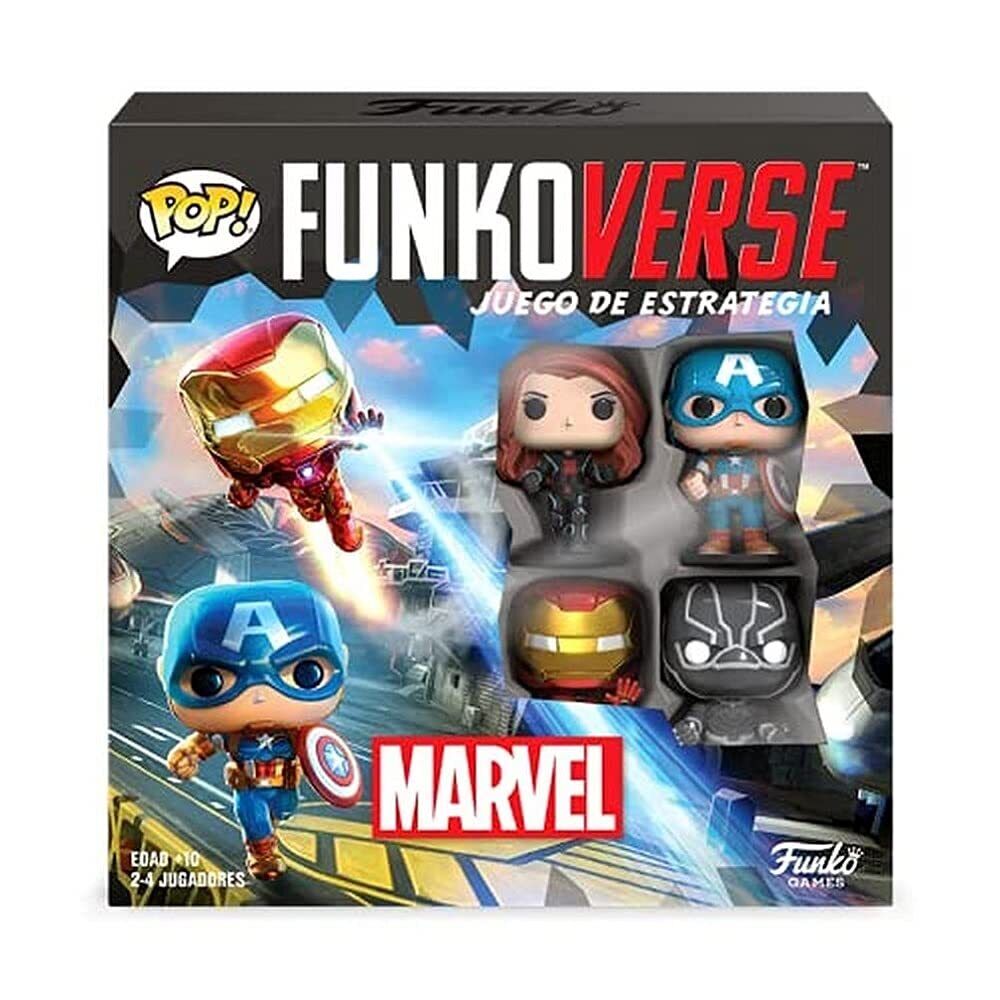 Funko Games Funkoverse: Marvel 100 4-Pack - Spanish Version - Captain America, B
