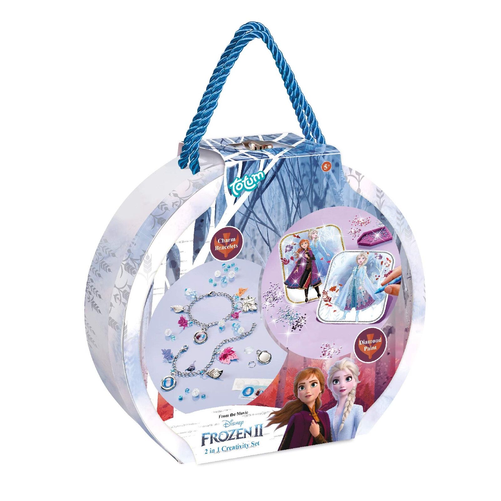 Totum Disney Frozen II 2-in-1 Jewellery Making Creative Set in Gift Box, Multico