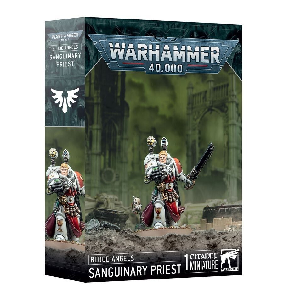 SACERDOTE SANGUINARIO miniatura BLOOD ANGELS warhammer 40k SANGUINARY PRIEST età