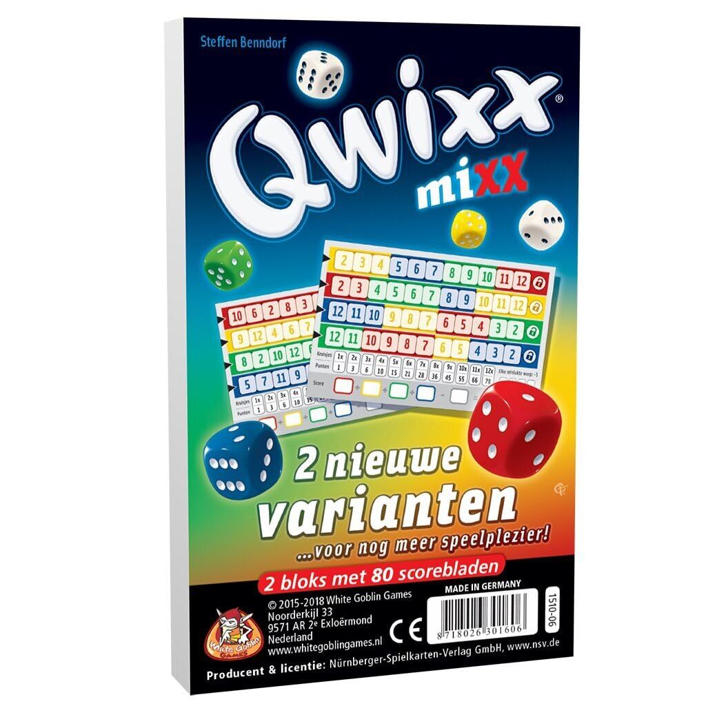 Qwixx: Mixx Whitegoblingames WGG1510,Meerkleurig