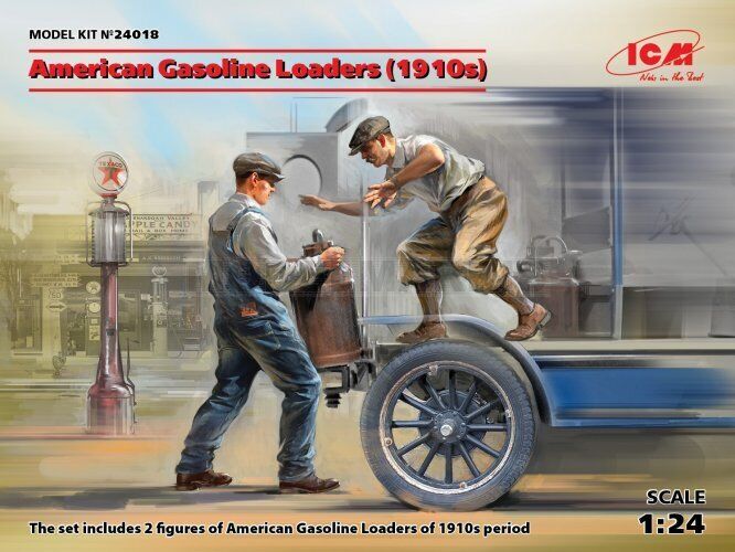 ICM 24018 1/24 American Gasoline Loaders (1910s) (2 figures) (100% new molds)