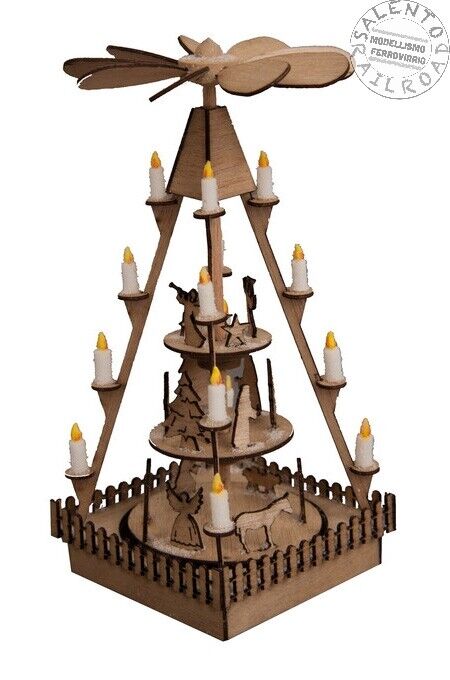 NOCH 14395 piramide decorativa del mercatino di Natale - 1:87